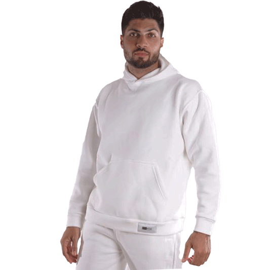 High Quality Fleece Hoodie (White)