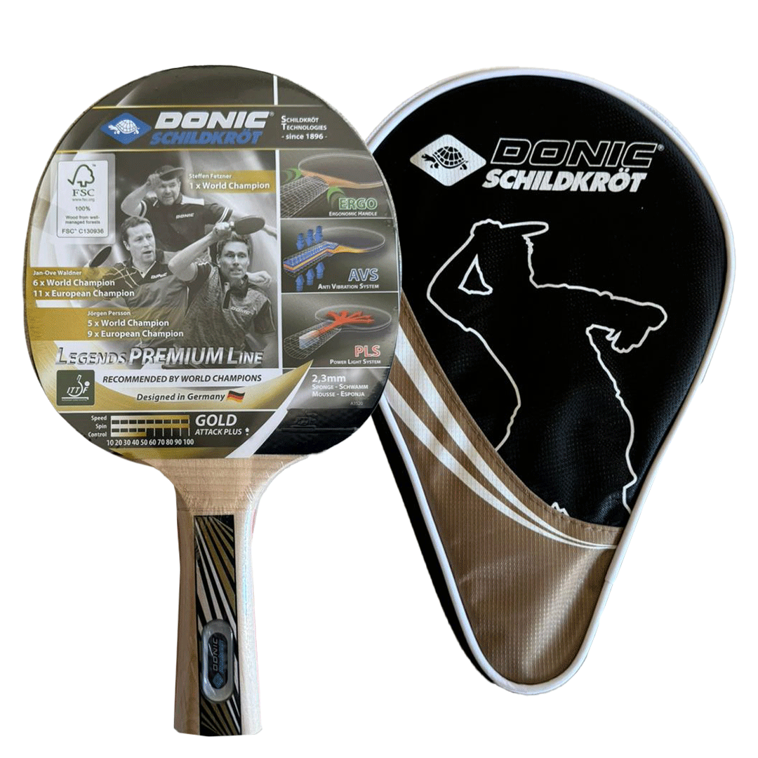 PingPong Table Tennis Racket Donic Premium Gold (Made in Germany)