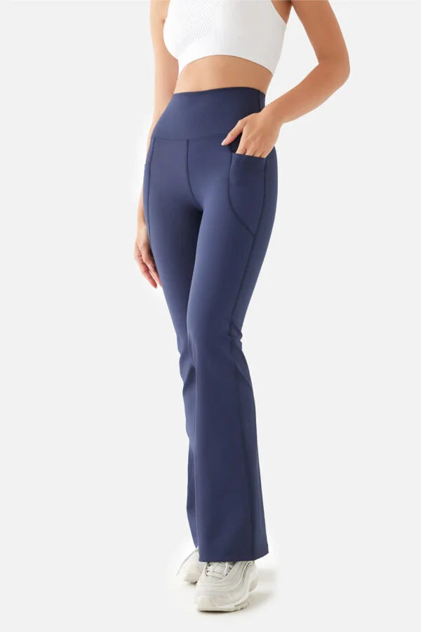 Flare Pocket Yoga Pants Navy (women)