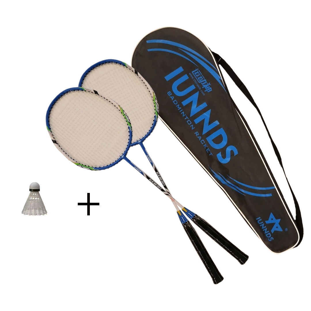 Badminton Set of 2 Rackets + 1 bag + 1 shuttlecock