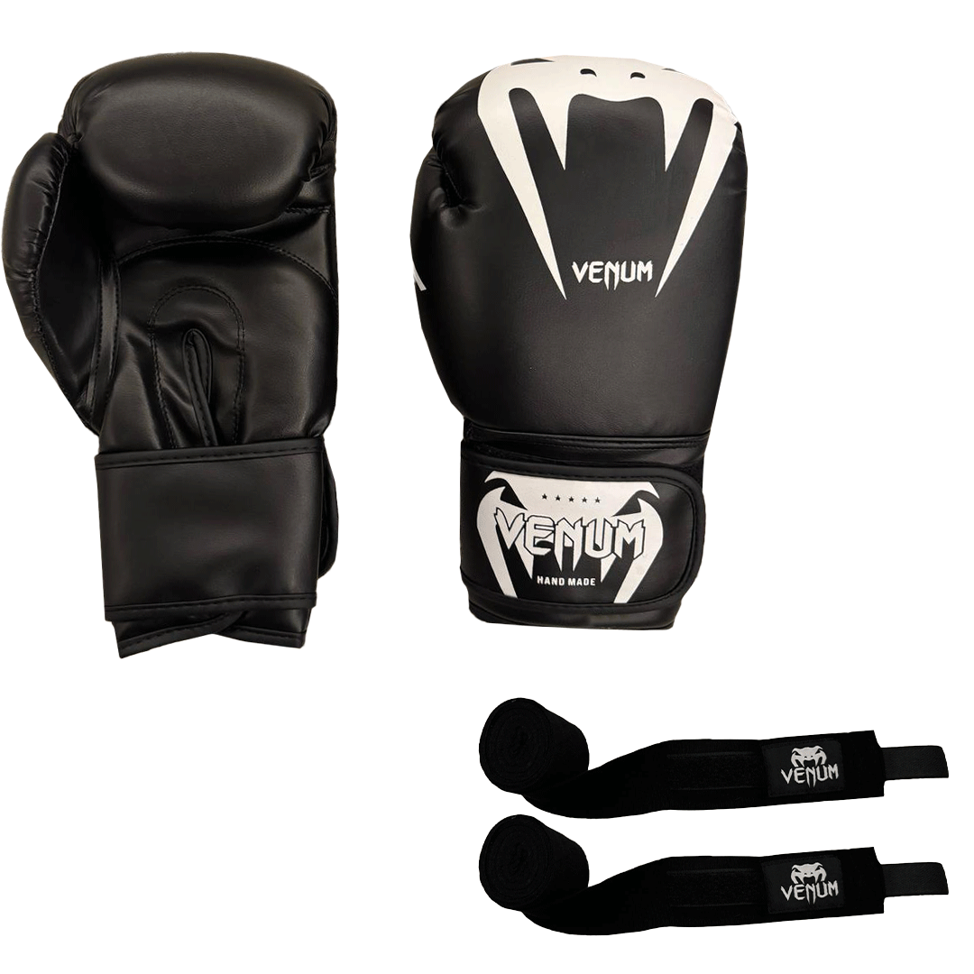 1 Pair Boxing Gloves + 1 Pair of Hand Wraps Offer