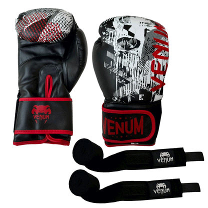 1 Pair Boxing Gloves + 1 Pair of Hand Wraps Offer