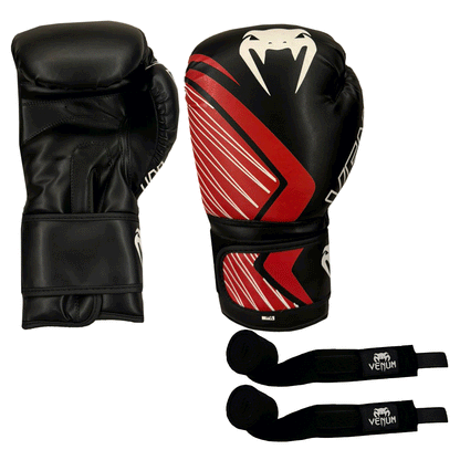 1 Pair Boxing Gloves + 1 Pair of Hand Wraps Offer