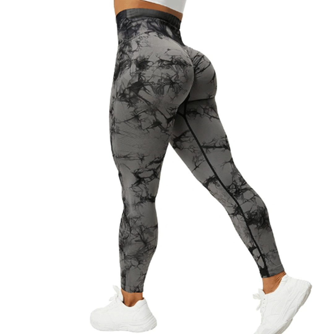 High Waist Seamless Leggings Grey/Black (Women)