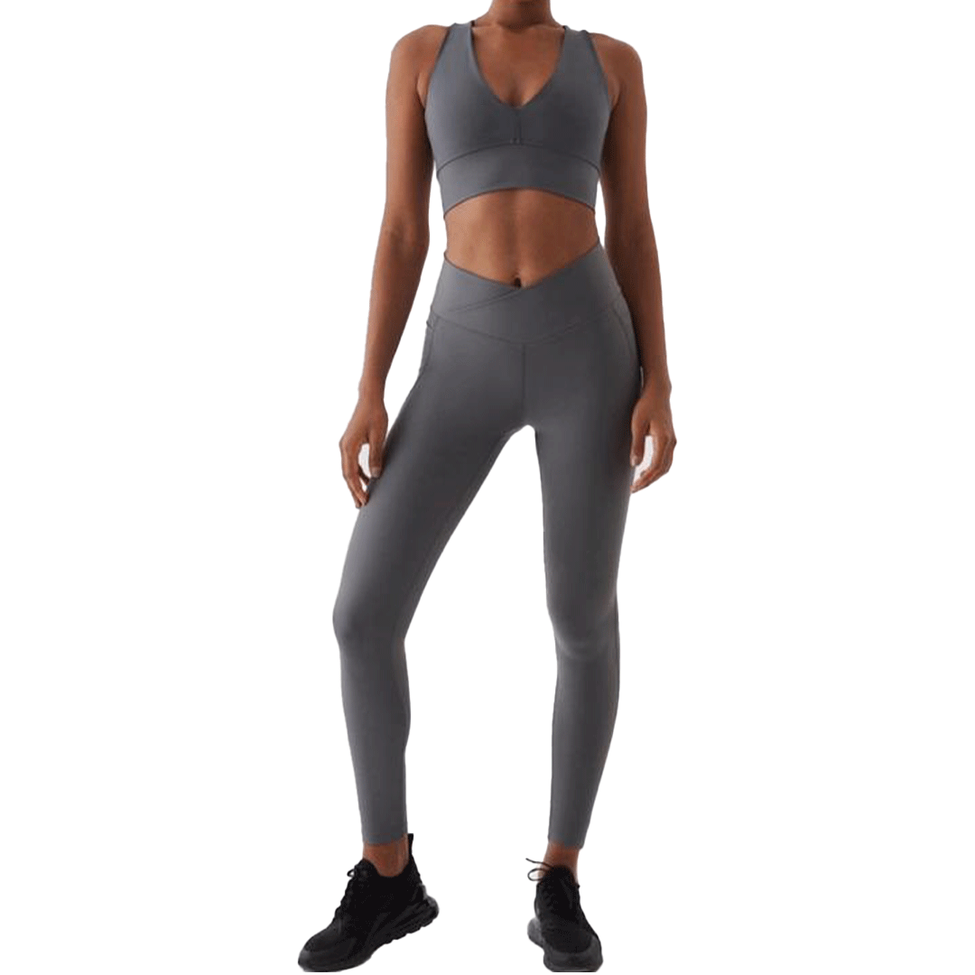 V-Belt Sports Leggings (L.Grey)