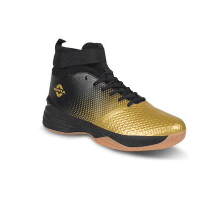 Nivia Original Basketball Shoes (Gold/Black)