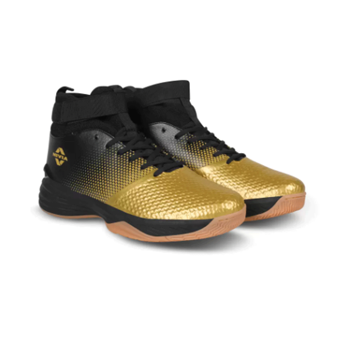 Nivia Original Basketball Shoes (Gold/Black)